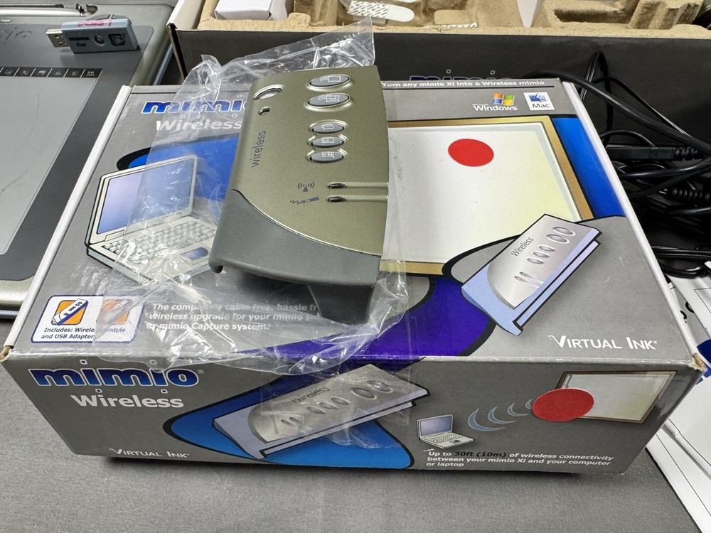 Mimio Bundle - Pads, Wireless Transmitters, Pens, Software, Etc - Not Tested