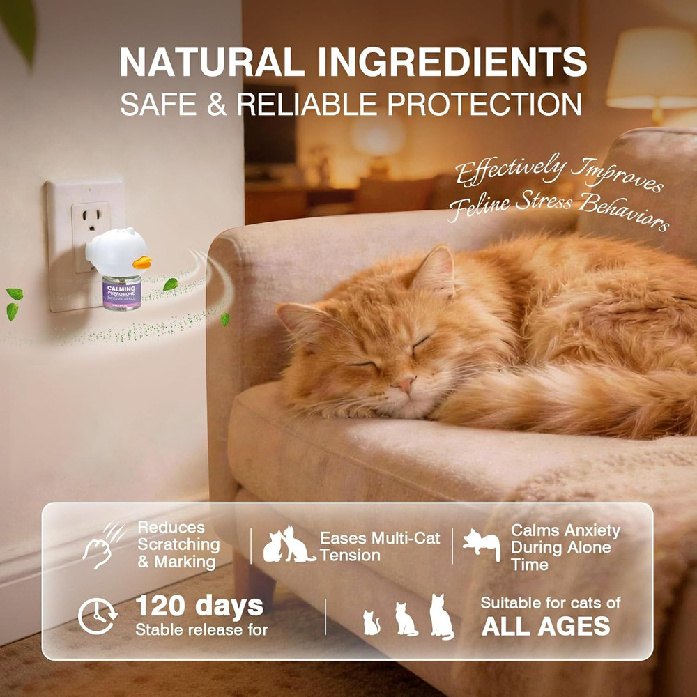 Cat Calming Pheromone Diffuser Effectively Relieve Anxiety Stress Cat Calming Di