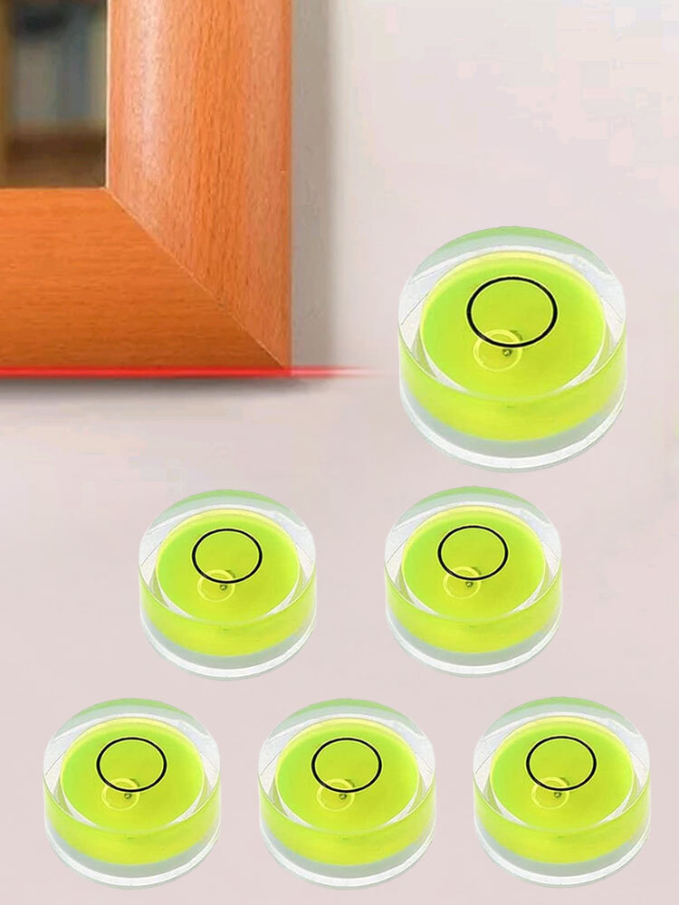 5pcs Mini Circular Precision Spirit Level Set Meter Bubble Horizontal Ruler Tool