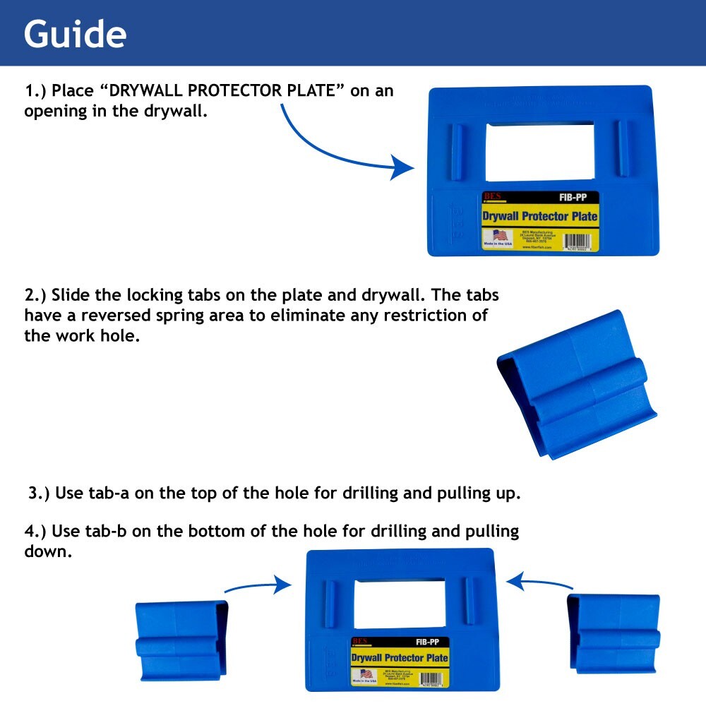 B.E.S. FIB-PP Drywall Protector Plate