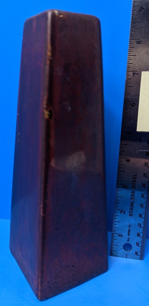 Ceramic Pillar Candle Stick Holder - Brown