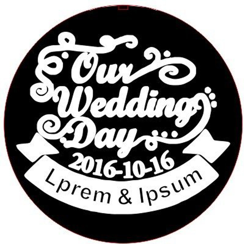 Customized Wedding Date Embosser - TRODAT