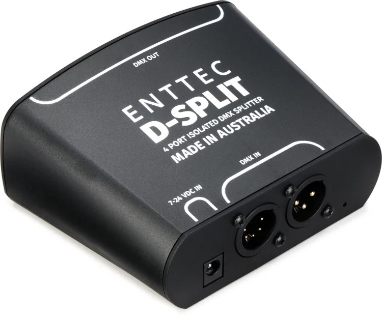 ENTTEC D-Split 4-port Isolated DMX Splitter
