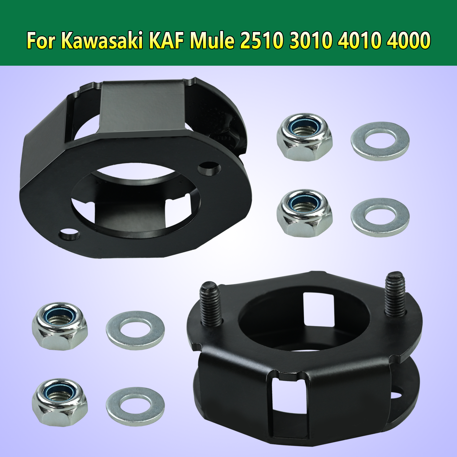 2" Front Lift / Leveling Spacer Kit For Kawasaki Mule 2510 4010 4000 Series