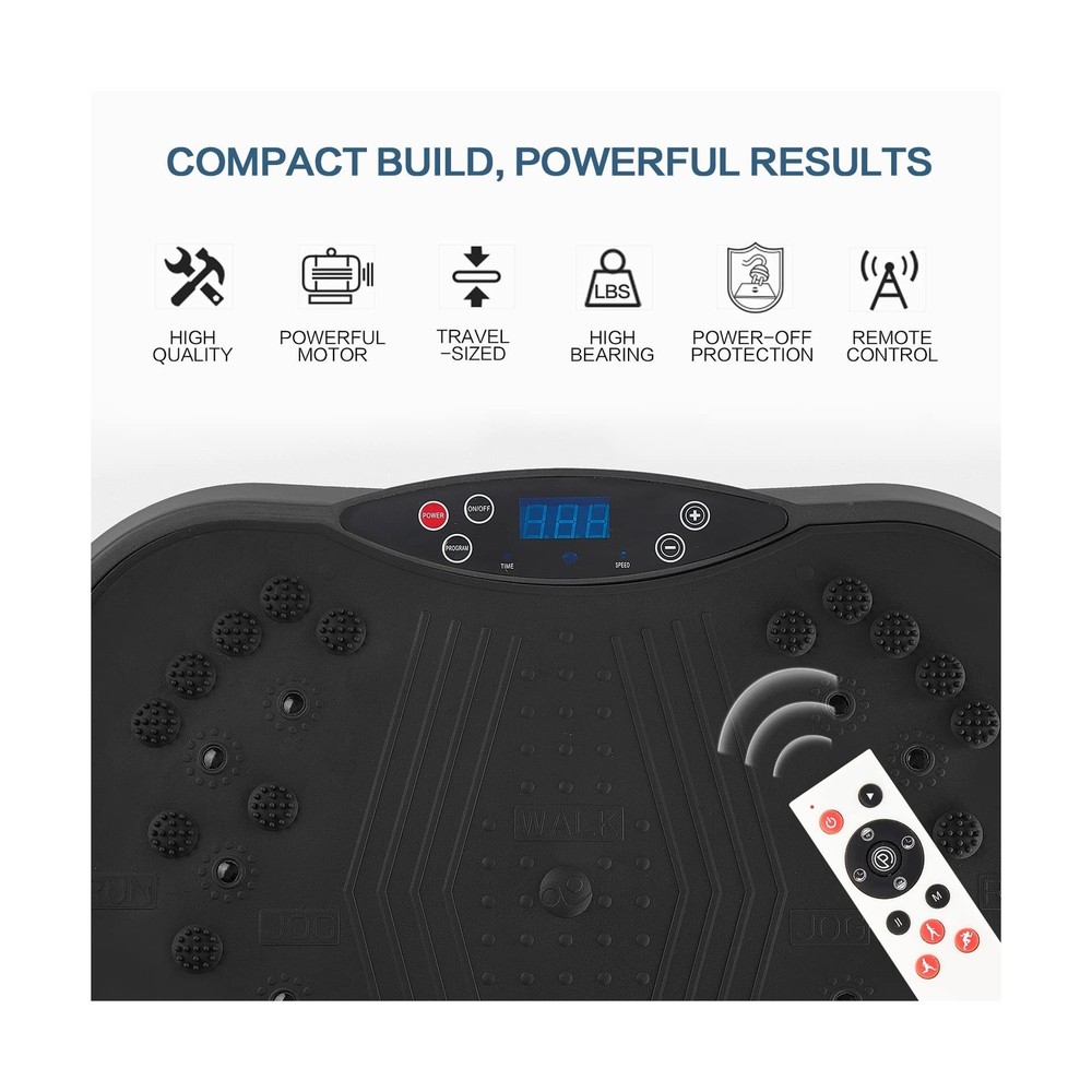 Vibration Plate Exercise Machine - Full Body Workout Vibration Platform with ...