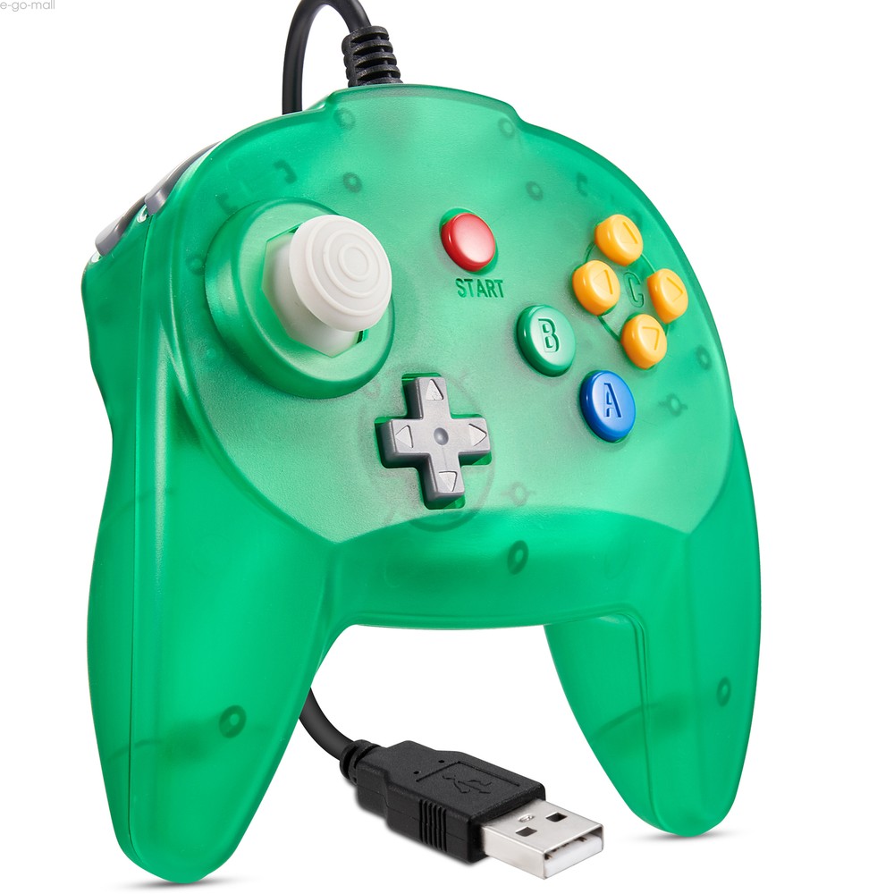 USB N64 Mini Wired Game Controller for STEAM Super RetroCade Switch PC MAC