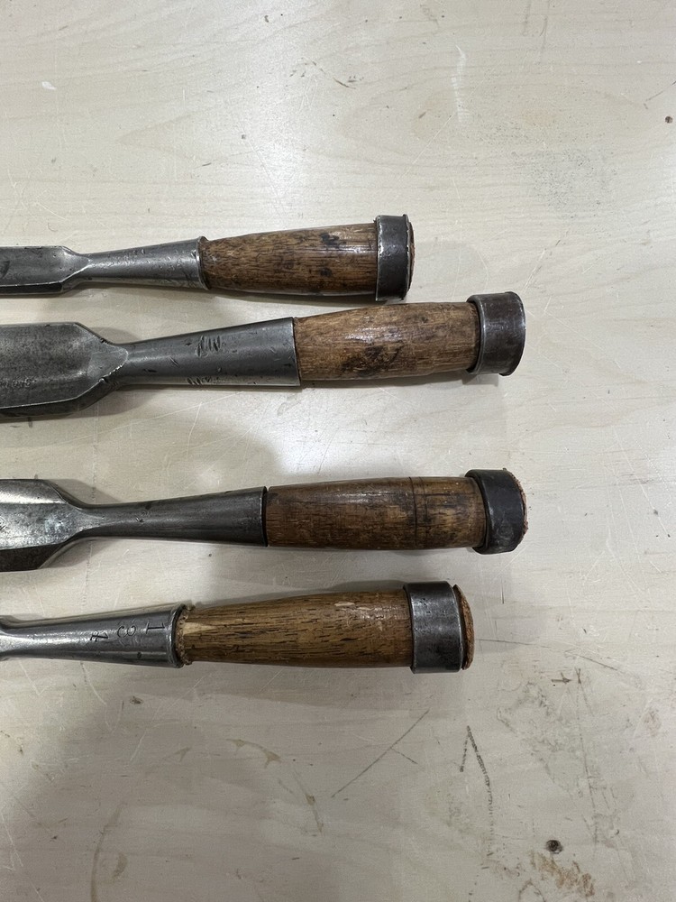 Vintage L. & I.J White Timber Frame Chisels