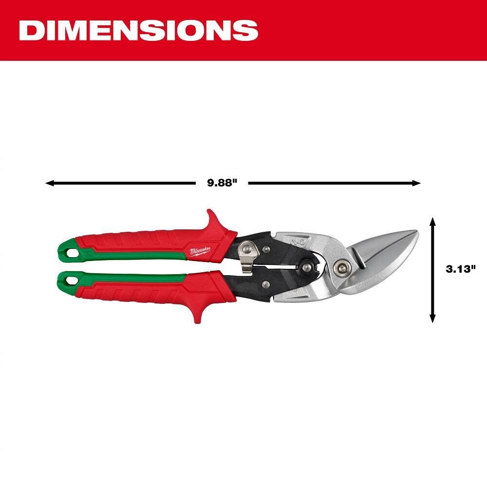 Milwaukee 48-22-4522 Right Offset Aviation Snips