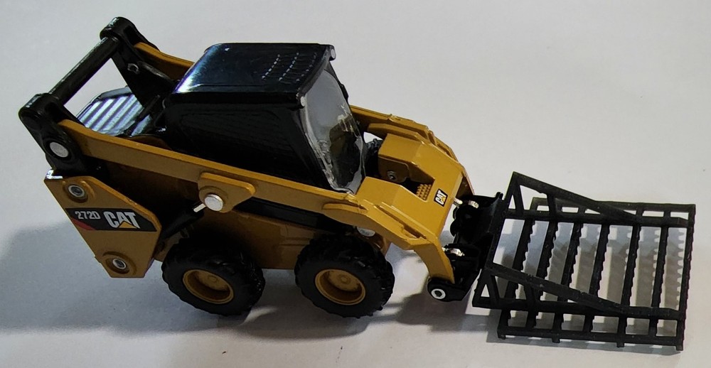 1/64 3D Printed Skid Loader Dirt Rake