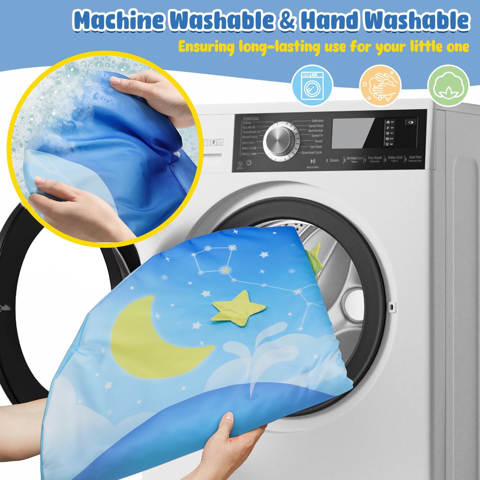 31x31inch Baby Play Mat, Activity Baby Play Gym with Arch, Playmats & Floor G...