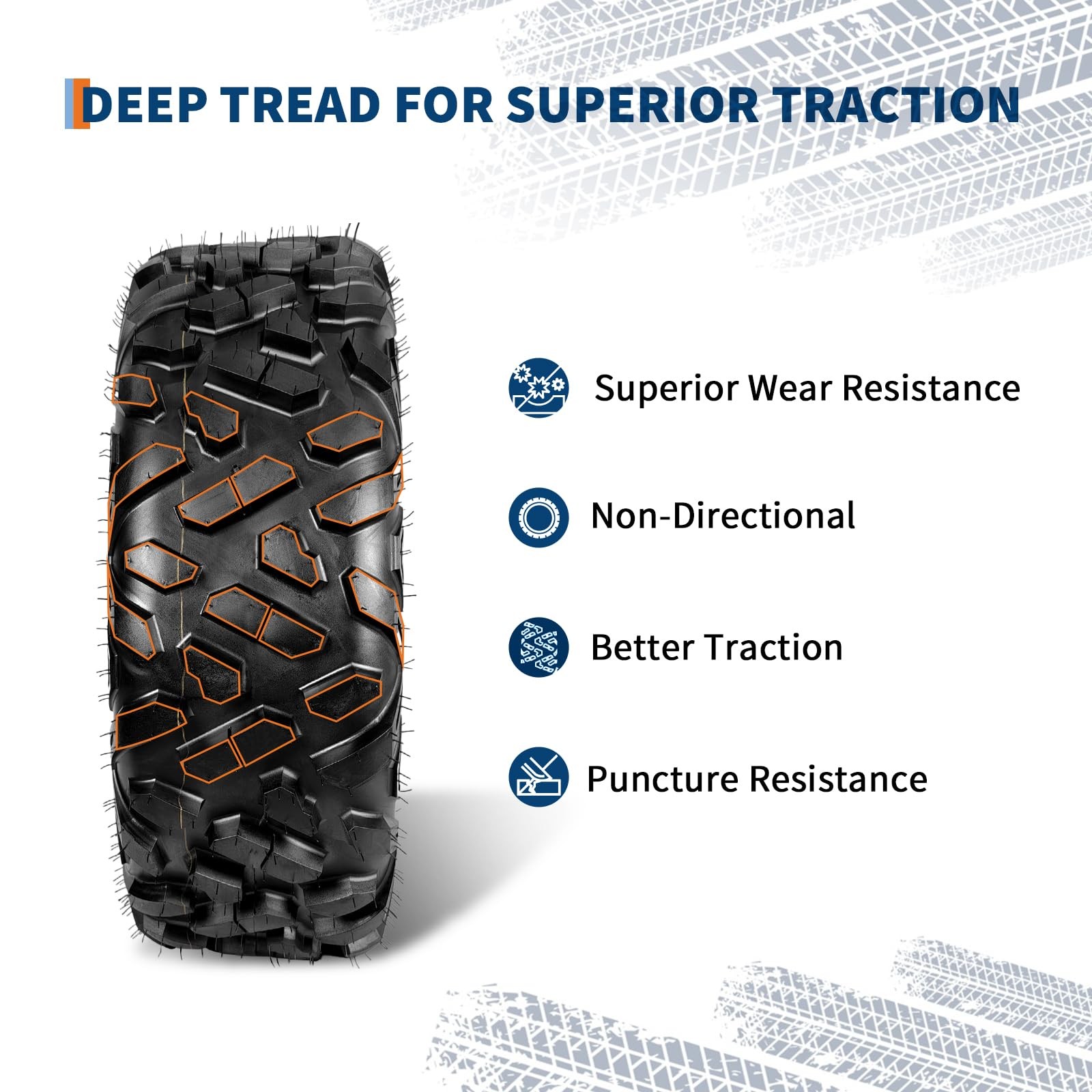 4pcs 26x9-14 26x11-14 Front Rear ATV UTV Tires 26x9x14 26x11x14 6 Ply Mud Tires