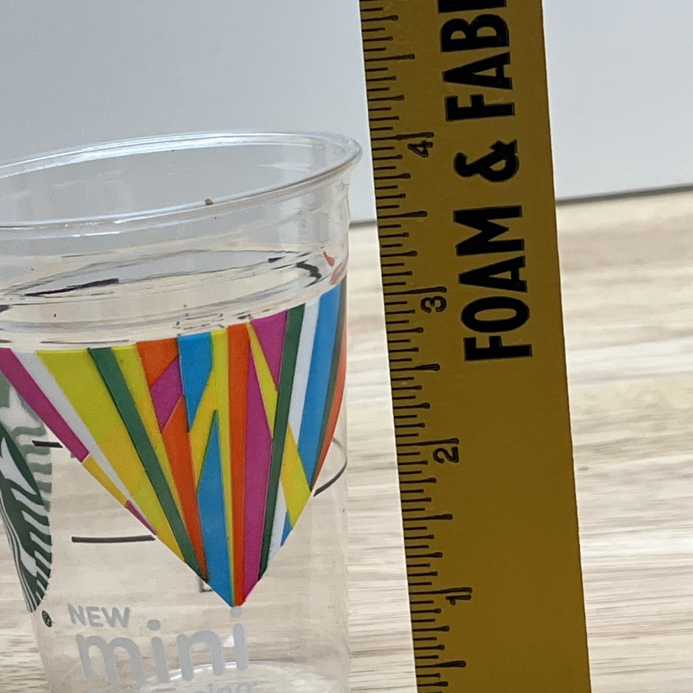 Starbucks Plastic Mini Clear Cups 50 ct Sleeve Mini Frap Release Open Pkg
