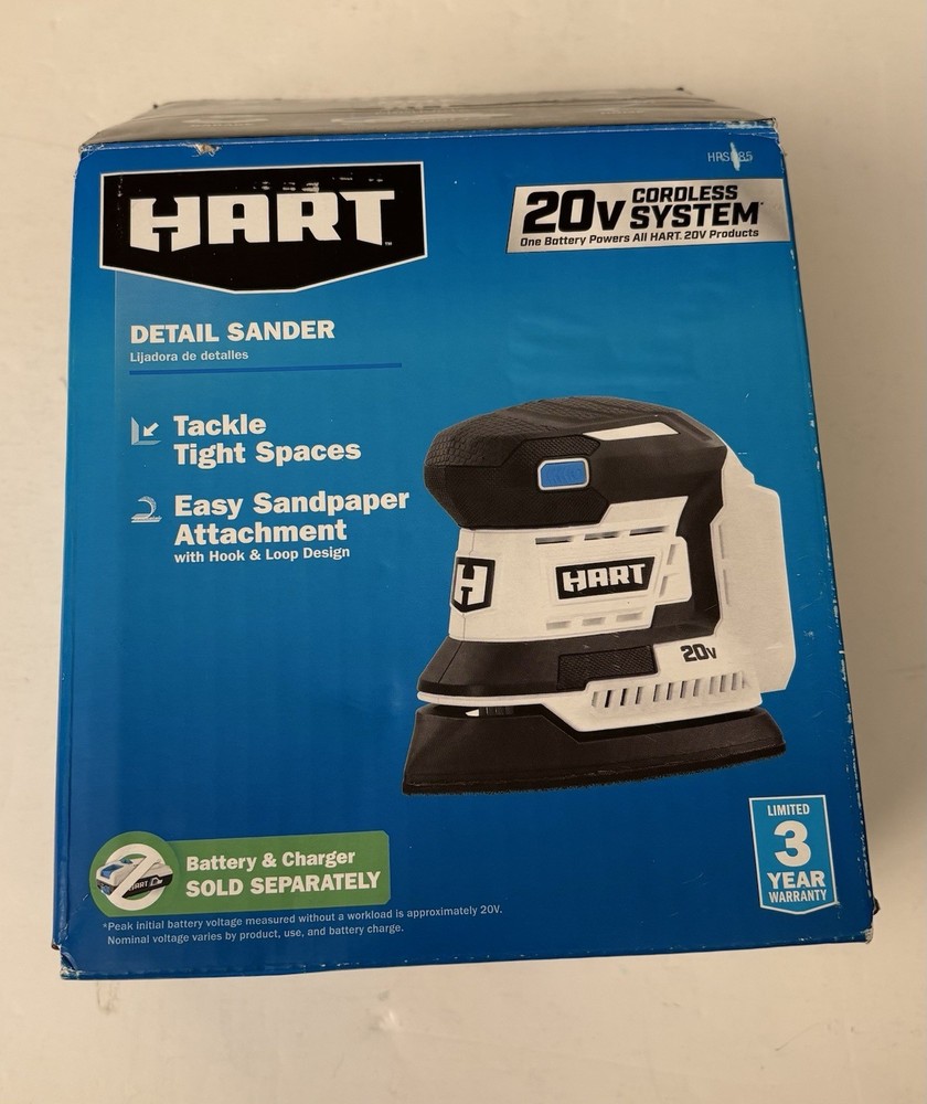 Hart Detail Sander 20V Cordless - Tool Only - Open Box