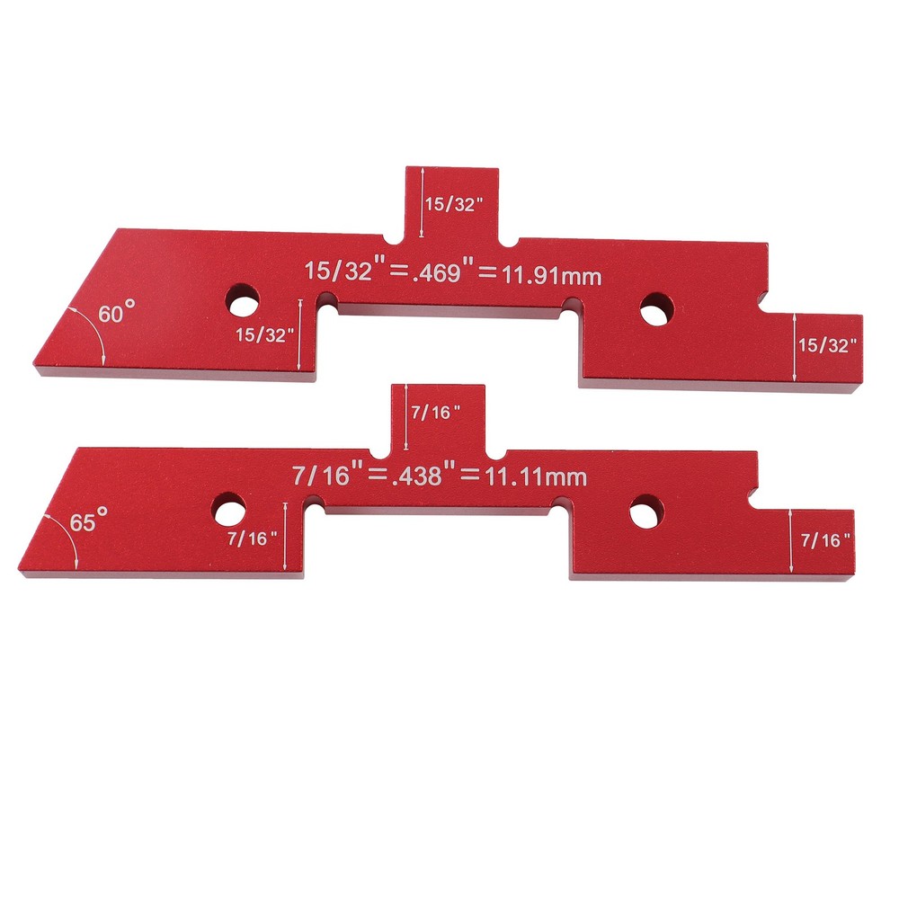 14 Pack Aluminum Router Table Setup Bars Precision Setup Blocks Height Gauge Set