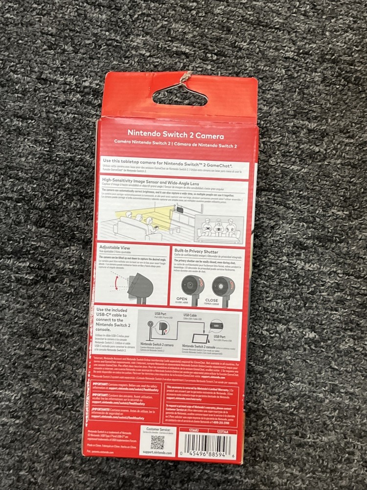 New Nintendo Switch 2 Camera Black