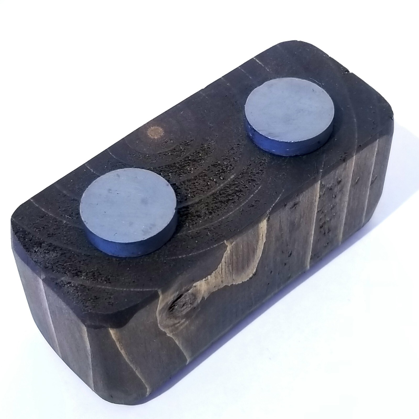 Rustic Wood Magnetic Single Pocket Knife Display Stand Handmade In Usa