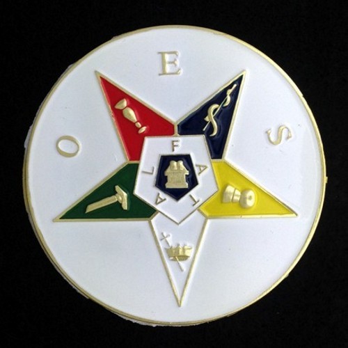 Masonic Eastern Star Car Auto Emblem (ESA-1)