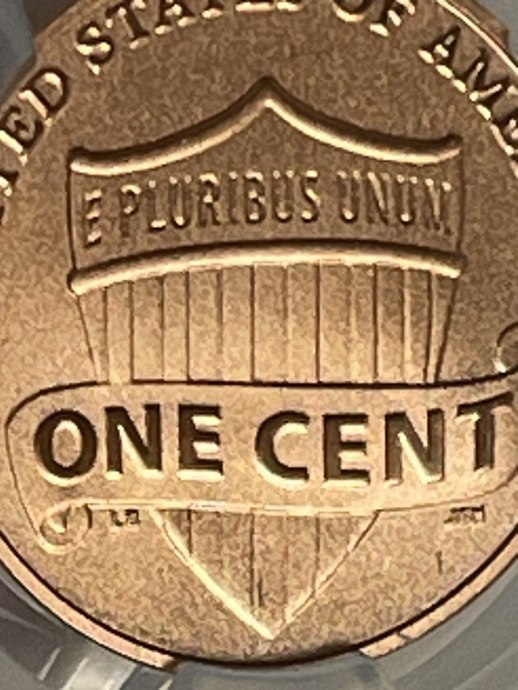 2017-S Lincoln Cent Shield Reverse Enhanced Unc CAC MS 69 RD Bay Bridge Label