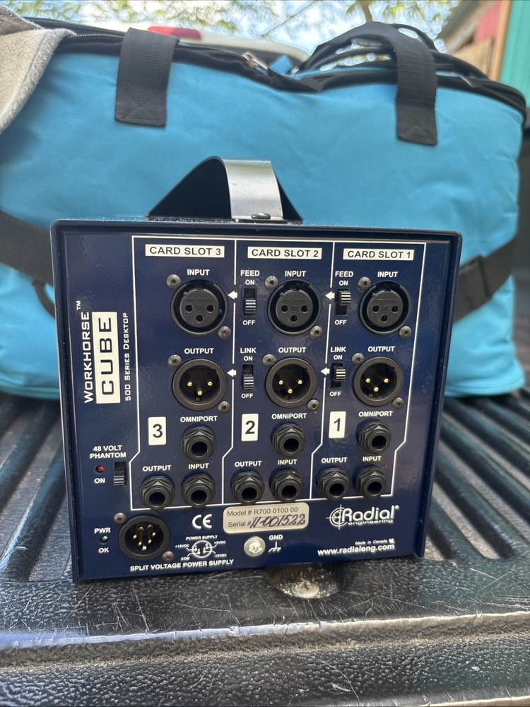 MINT API 512C Mic Pre + 550A Equalizer +Cube Radial Workhorse Desktop Power Rack