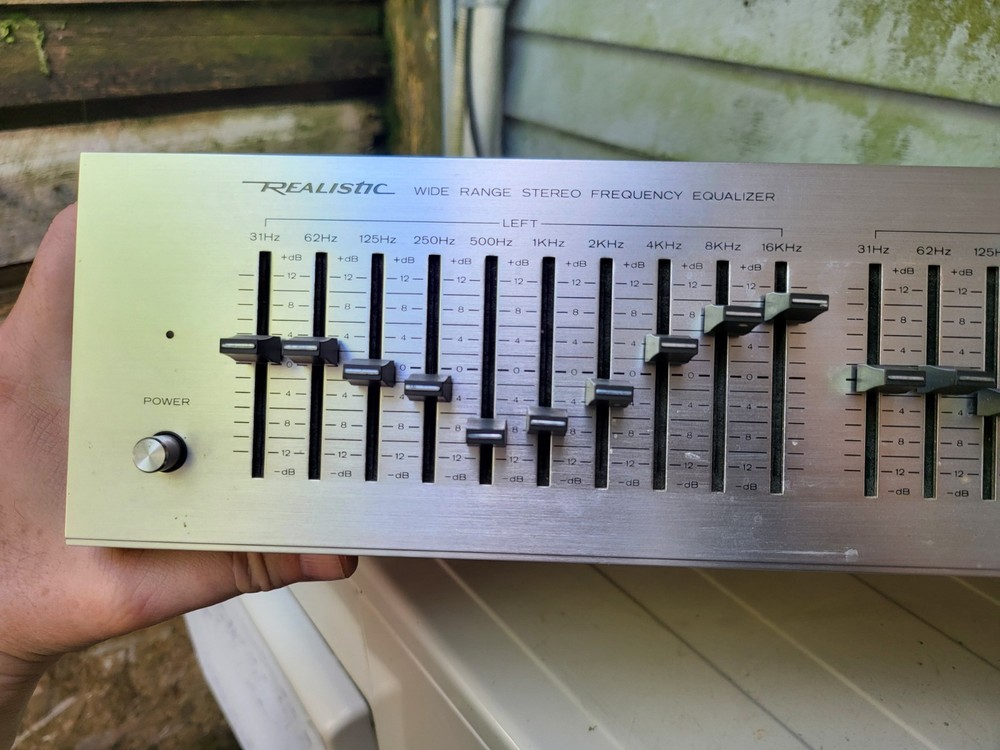 Vintage Realistic 31-2000A Stereo Frequency Equalizer EQ Tested 😄😍😎