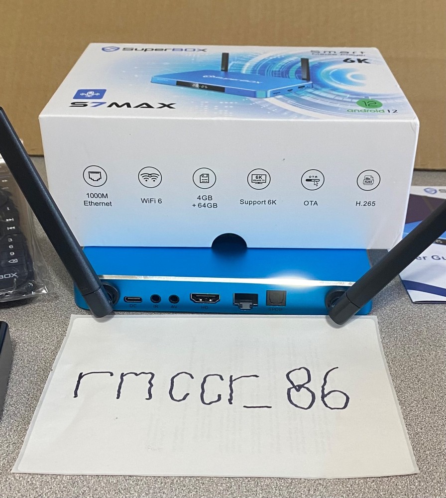 New SuperBOX S7 Max - 7 Day Time Shift Android Streaming - Same Day Sipping