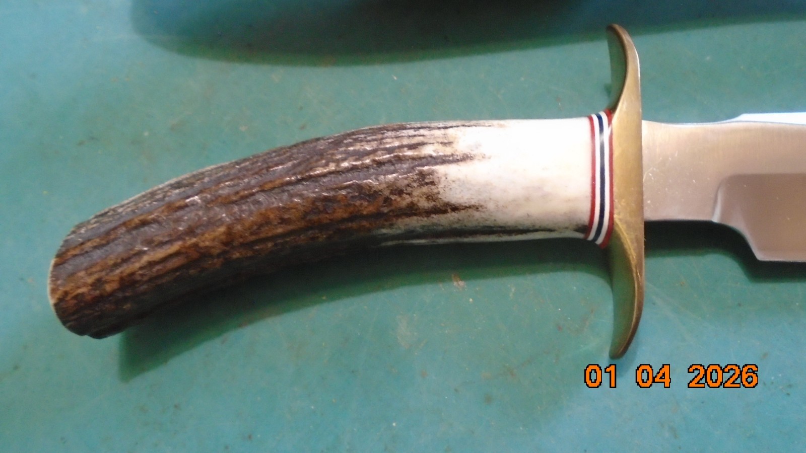 Vintage RANDALL #`1 -7" Stag Handle Fighting Bowie Knife / Sheath NEW UNUSED !!!