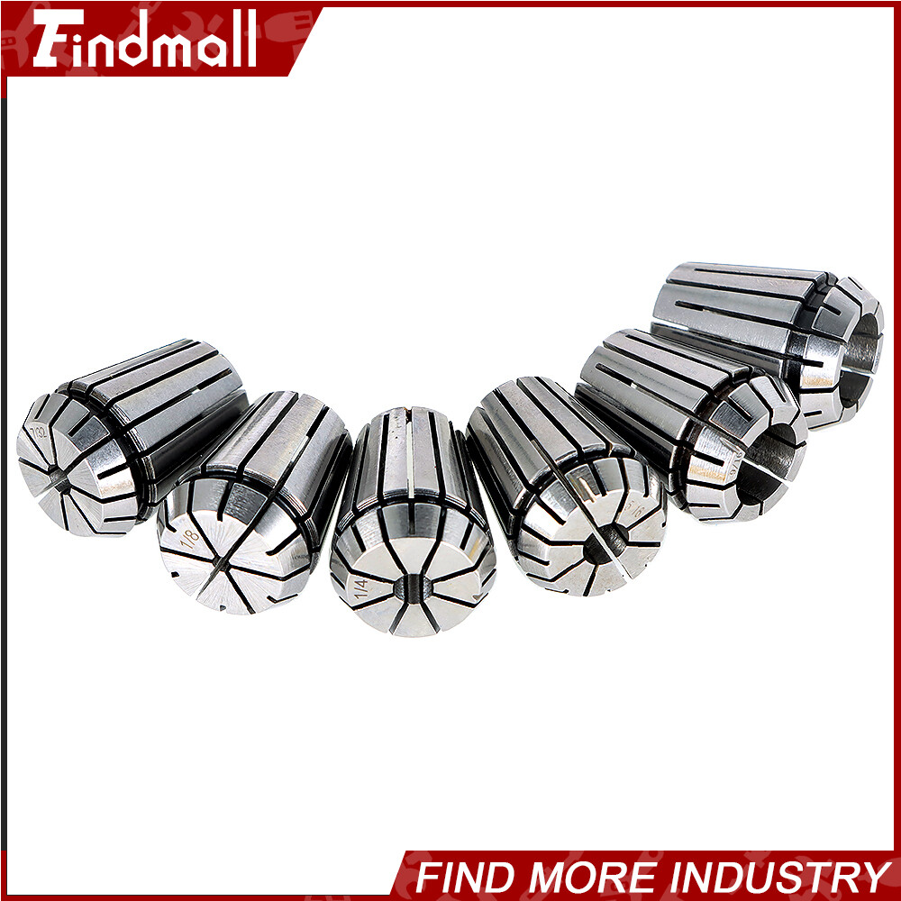 Findmall 12Pcs ER25 1/8"-5/8" Spring Collet Set for Engraving Milling Lathe Tool