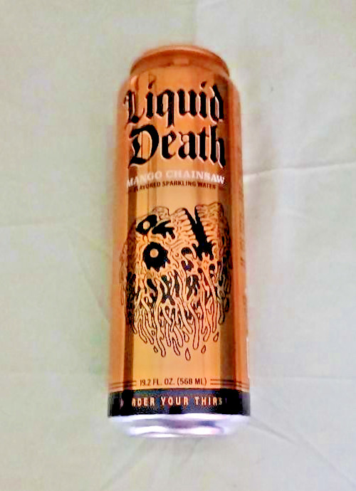 (1) Full Can: LIQUID DEATH ~ MANGO CHAINSAW