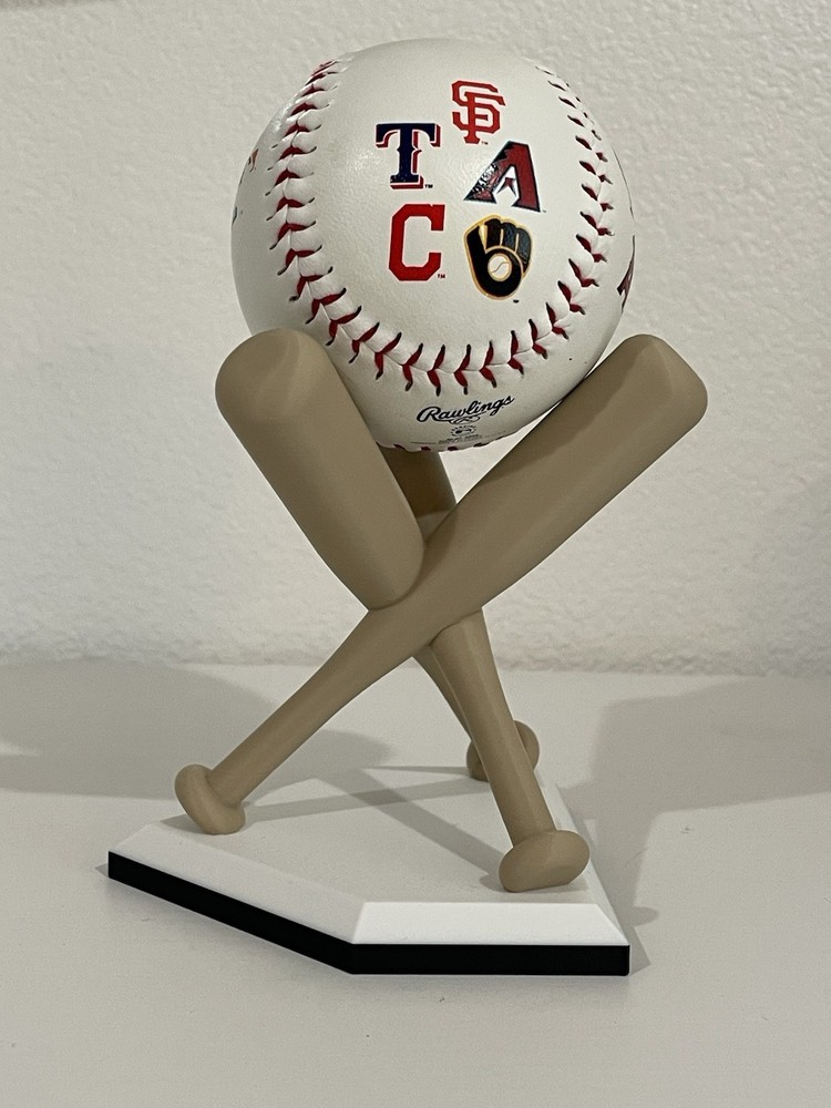 Baseball Display Stand - 3D Printed Plastic- Baseball Stand Holder