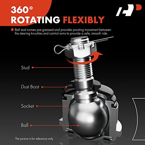 Set of 4, Front Upper & Lower Ball Joints Kit, Compatible with Ford Explorer