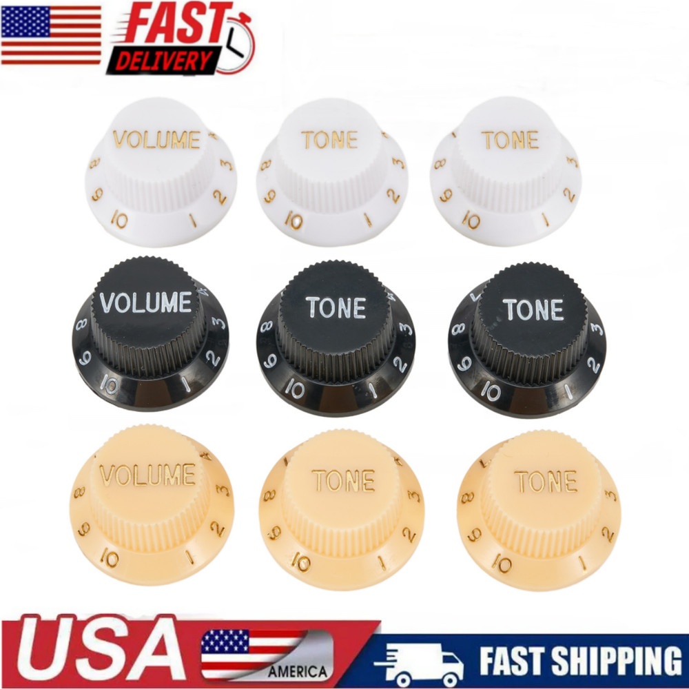 3PCS Guitars ST Knob 1 Volume 2 Tone Control Knobs For Guitar Accessories