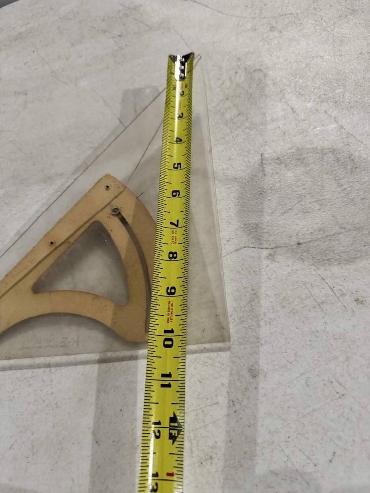 Keuffel Esser adjustable triangle drafting square 1240-10