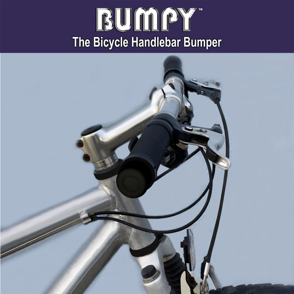 BUMPY END PLUG Bike Handlebar Soft Safe Secure Best Fit Grip Cap Black Pair