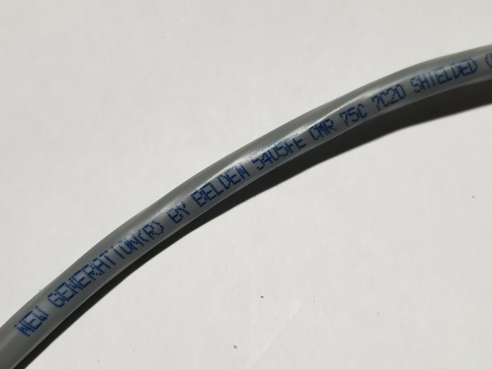 Belden Wire 5405FE 20/7C Shielded Audio/Security/Alarm Cable Riser Gray /50ft