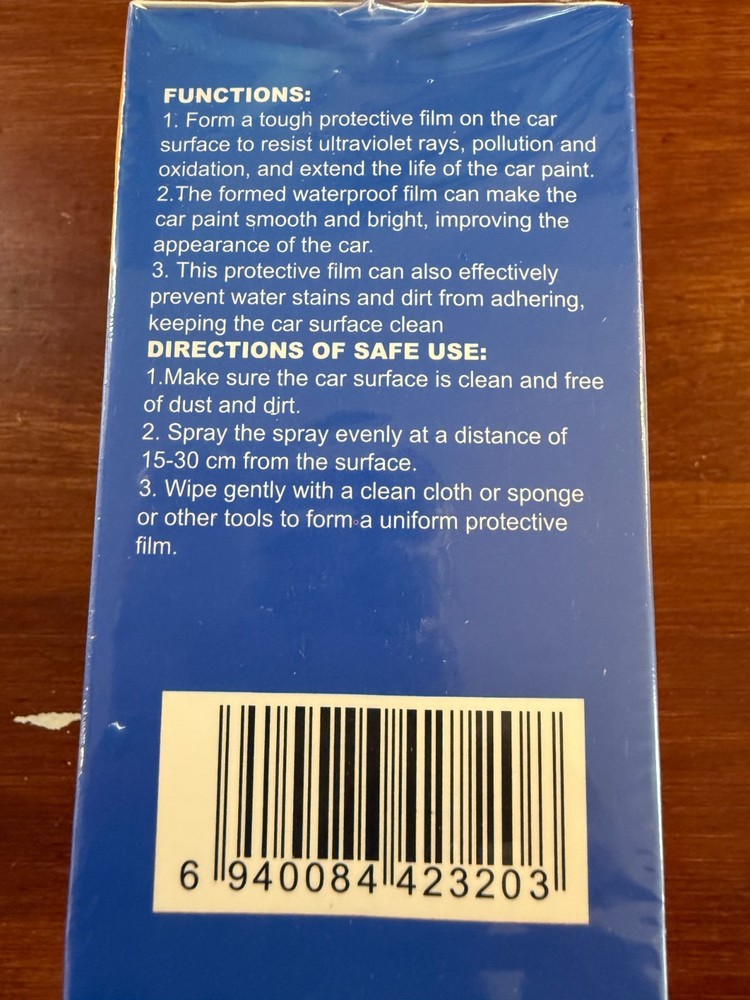 Quick Effect Coating Agent - Persistent Type- New