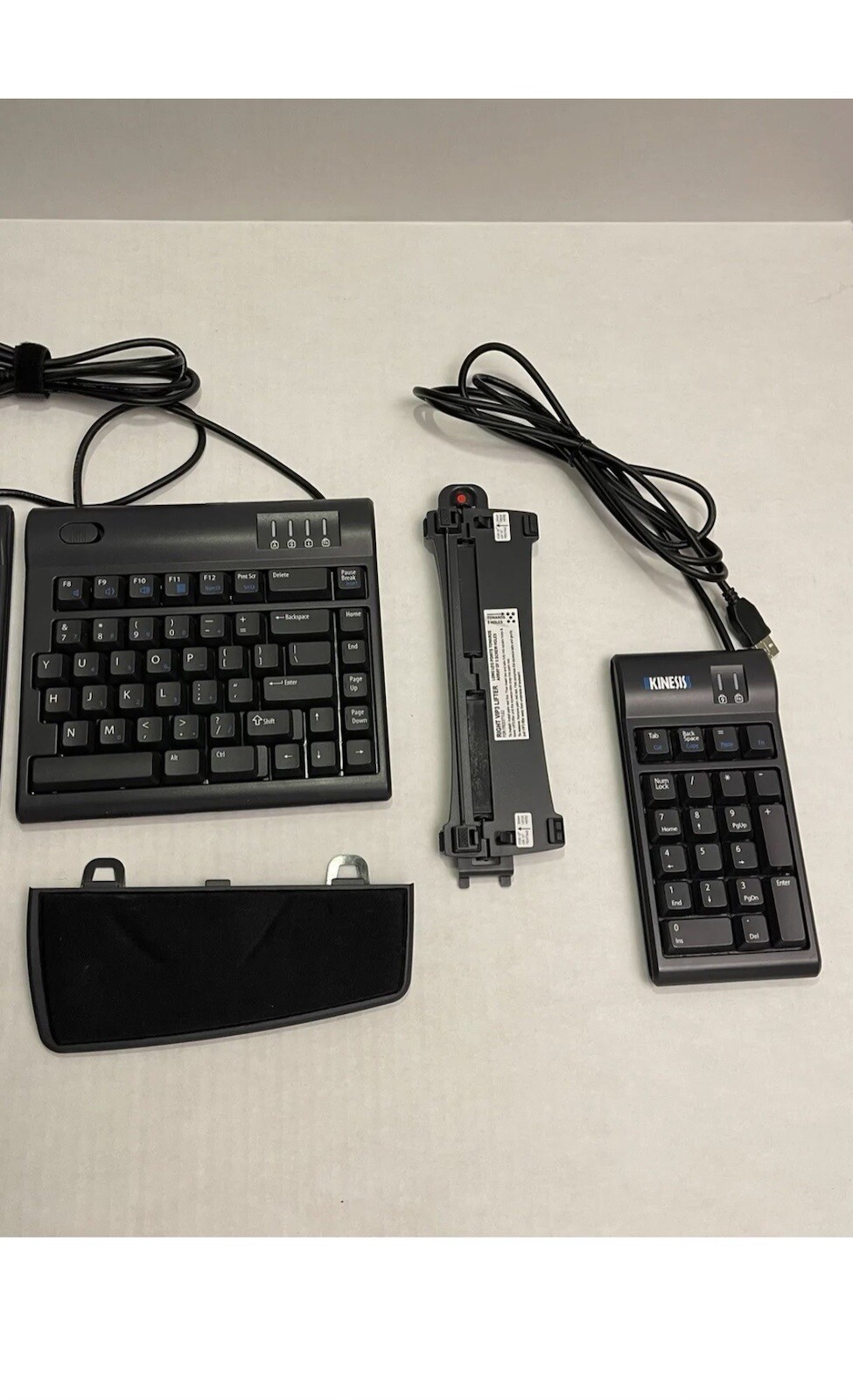 Kinesis Freestyle 2 Ergonomic Split Keyboard KB800, Lifters & Number Keypad