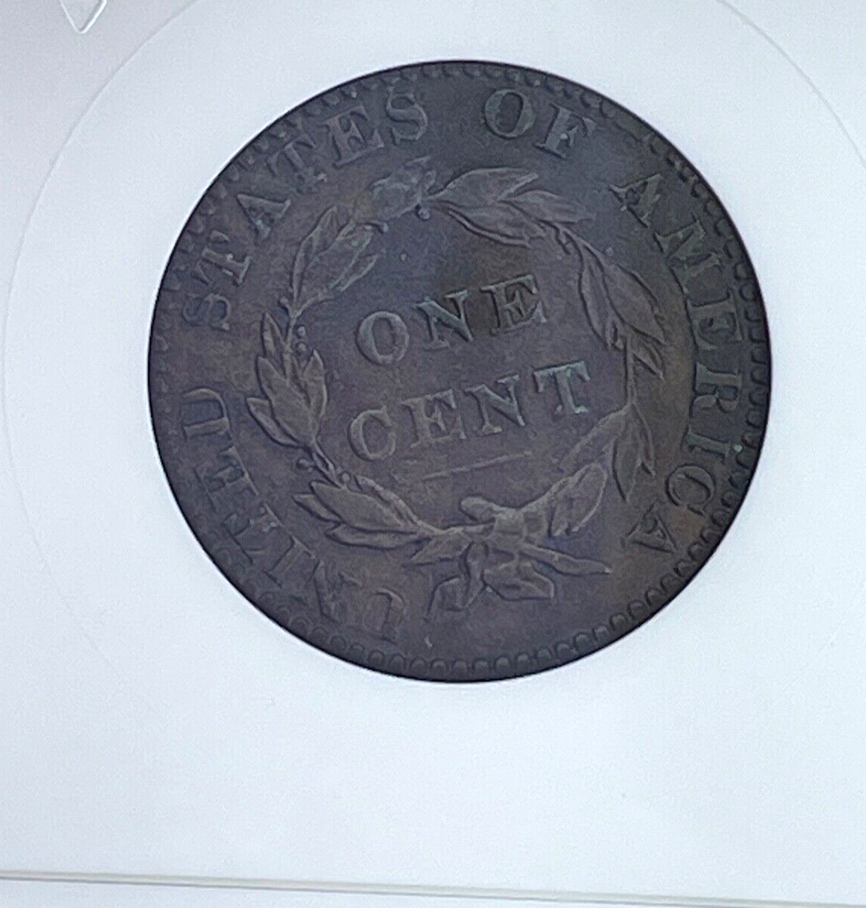 1821 ANACS EF40 Details Large Cent Coronet