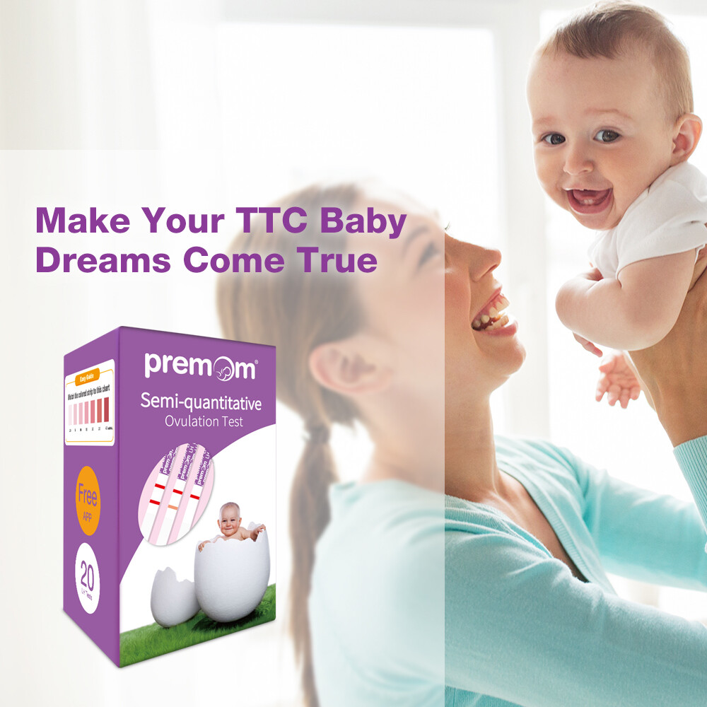Premom Quantitative Ovulation Test Strips, Numerical Ovulation Test,20-Pack
