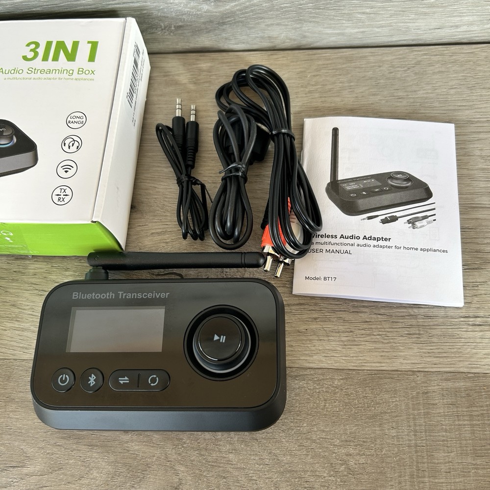 ifofo Bluetooth Transmitter Receiver 2-in-1 Bluetooth 5.0 Audio Adapter BT21