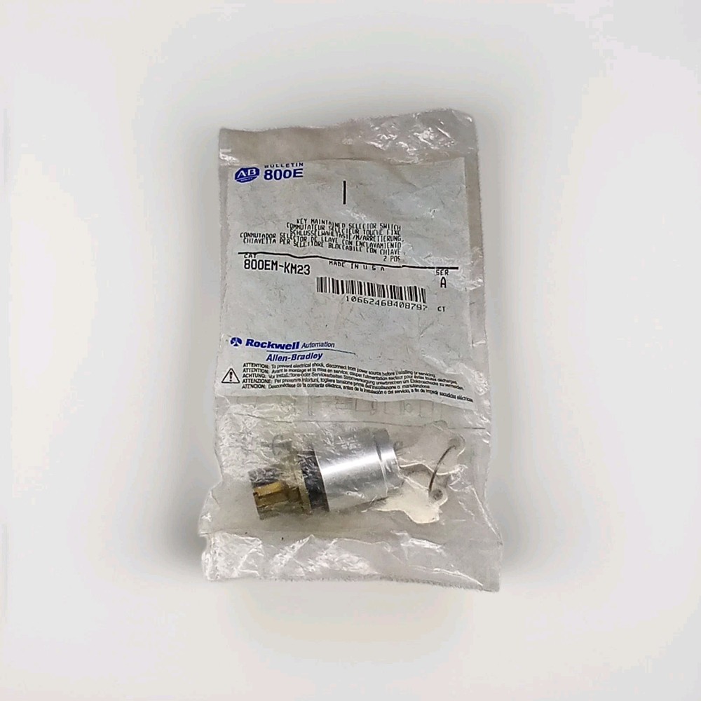 Allen-Bradley 800EM-KM23 Ser. A Key Maintained Selector Switch