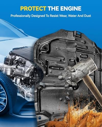 Engine Splash Shield Front Lower Engine Case Guard Under Car Shield Cover fit