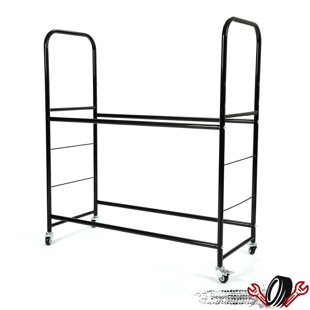 Universal Moveable Tire Garage Storage Rack &Shelving For Basement/Workshop