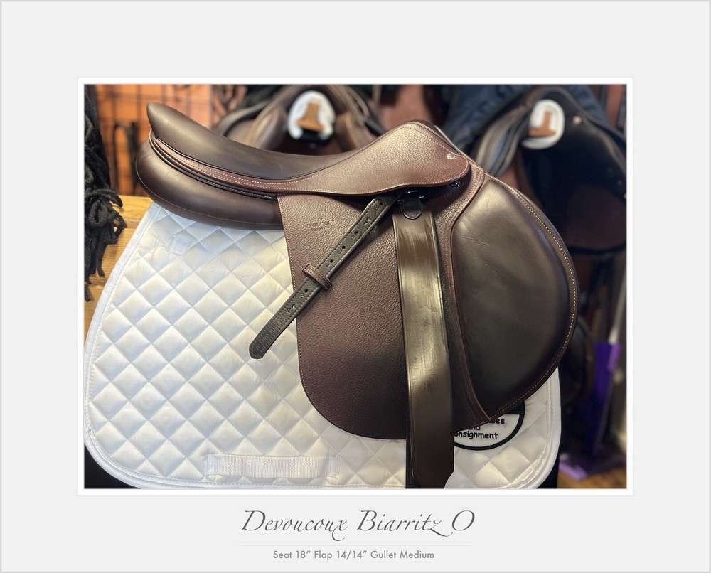 Devoucoux Biarittz O Jump Saddle. 18” M