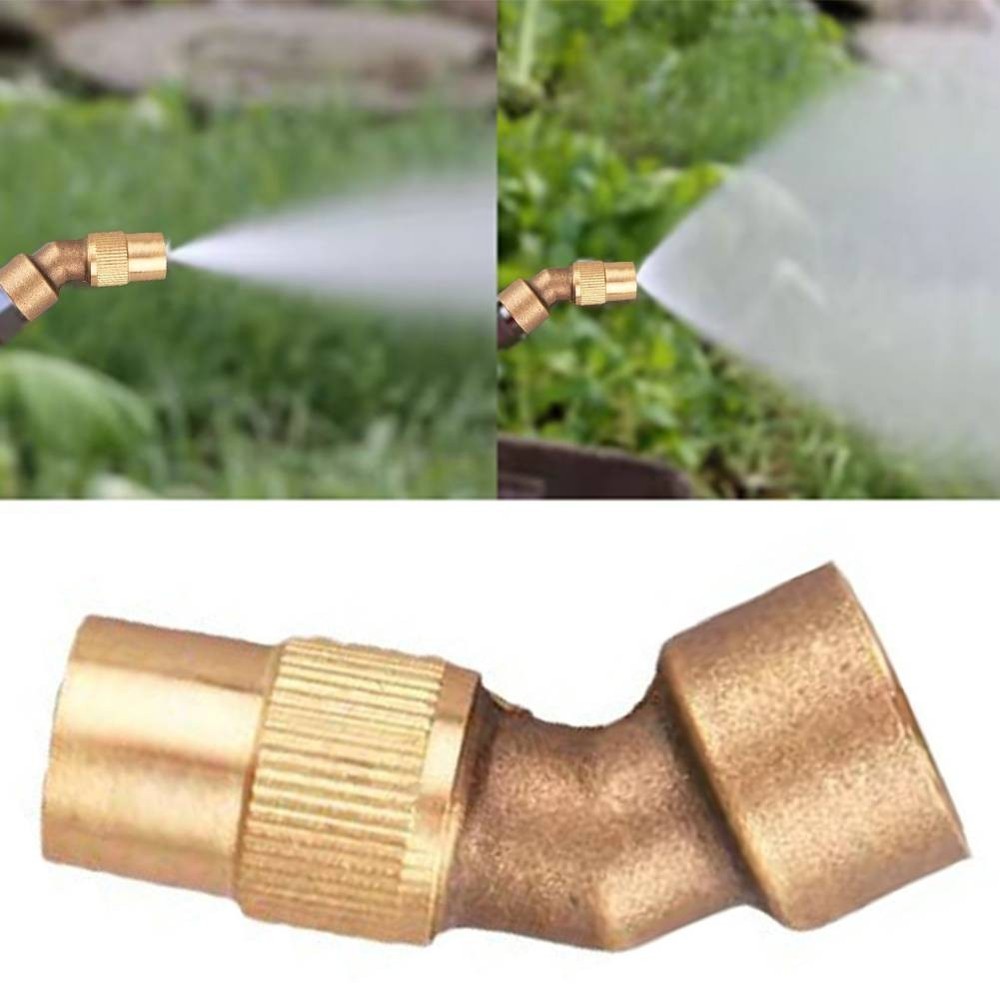 Efficient Copper Nozzle with Adjustable Mist for Watering and Cleaning