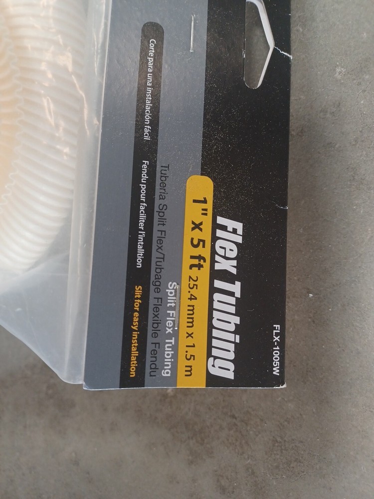 Gardner Bender 60 in. L White Polyethylene Flex Tube