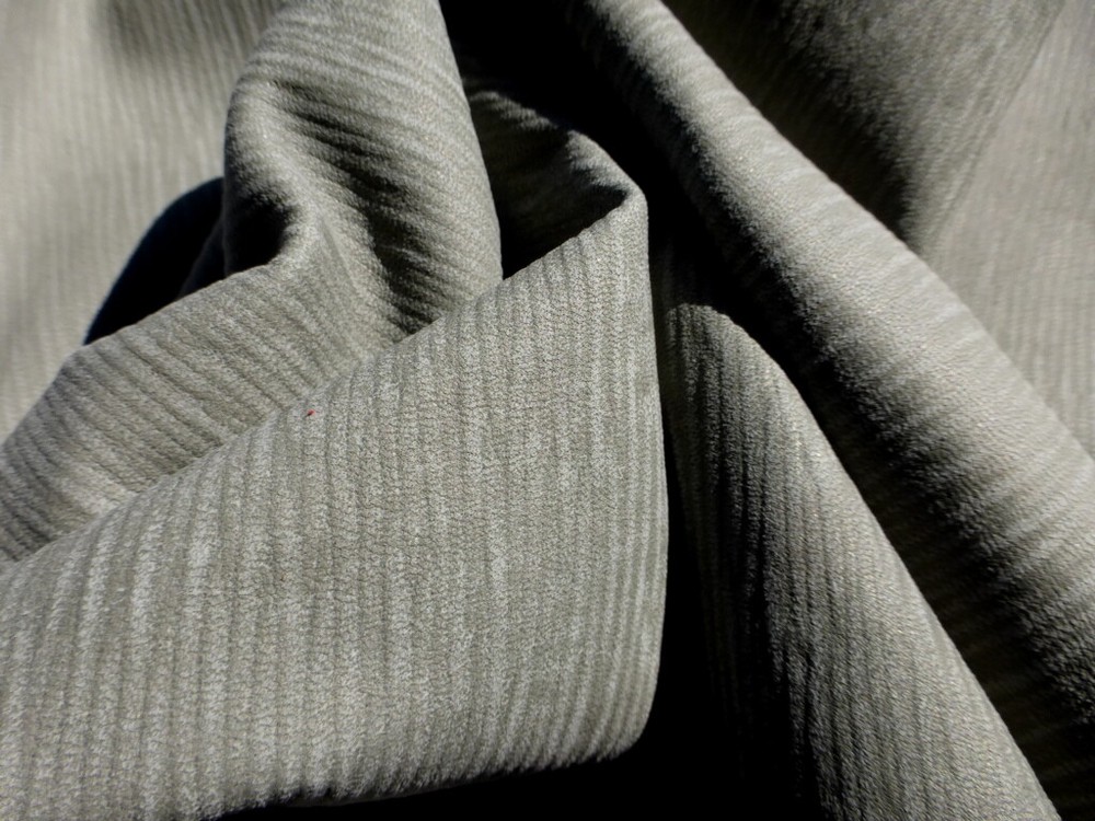 lambskin leather hide Light Grey Embossed Wavy Streaks Pattern Matte Finish