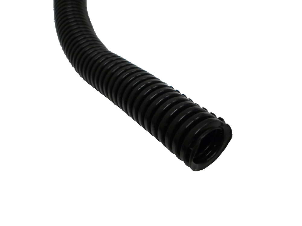 10 ft 3/4" Black Split Wire Loom High Temperature Conduit Polyethelene Trailer