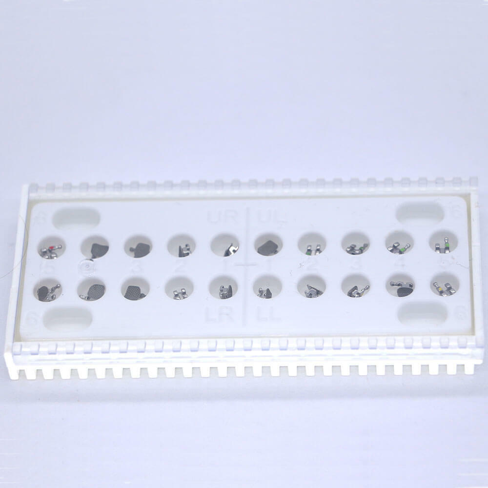 10 Kits Bondable Vertical Ortho Brackets, Roth 0.022, 3 Hooks