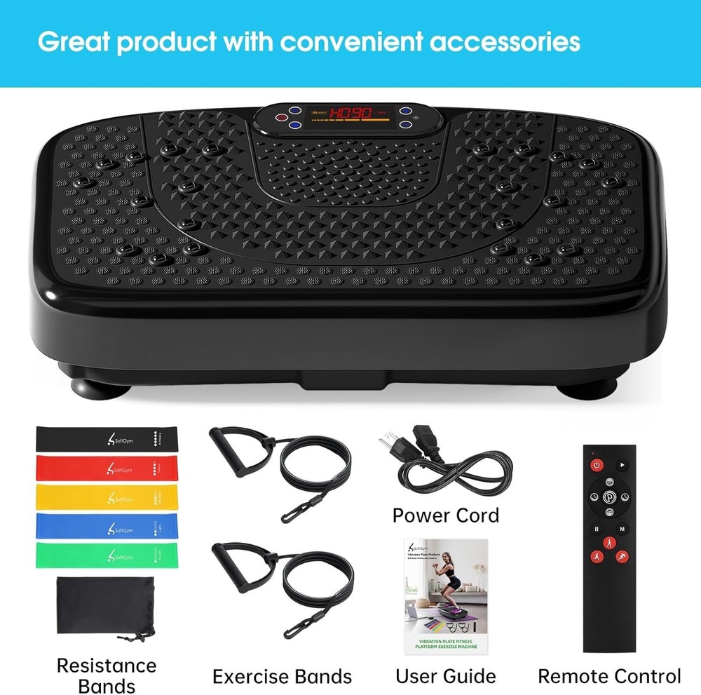 Vibration Plate Exercise Machine for Lymphatic Drainage,Power Vibrate Stand S...