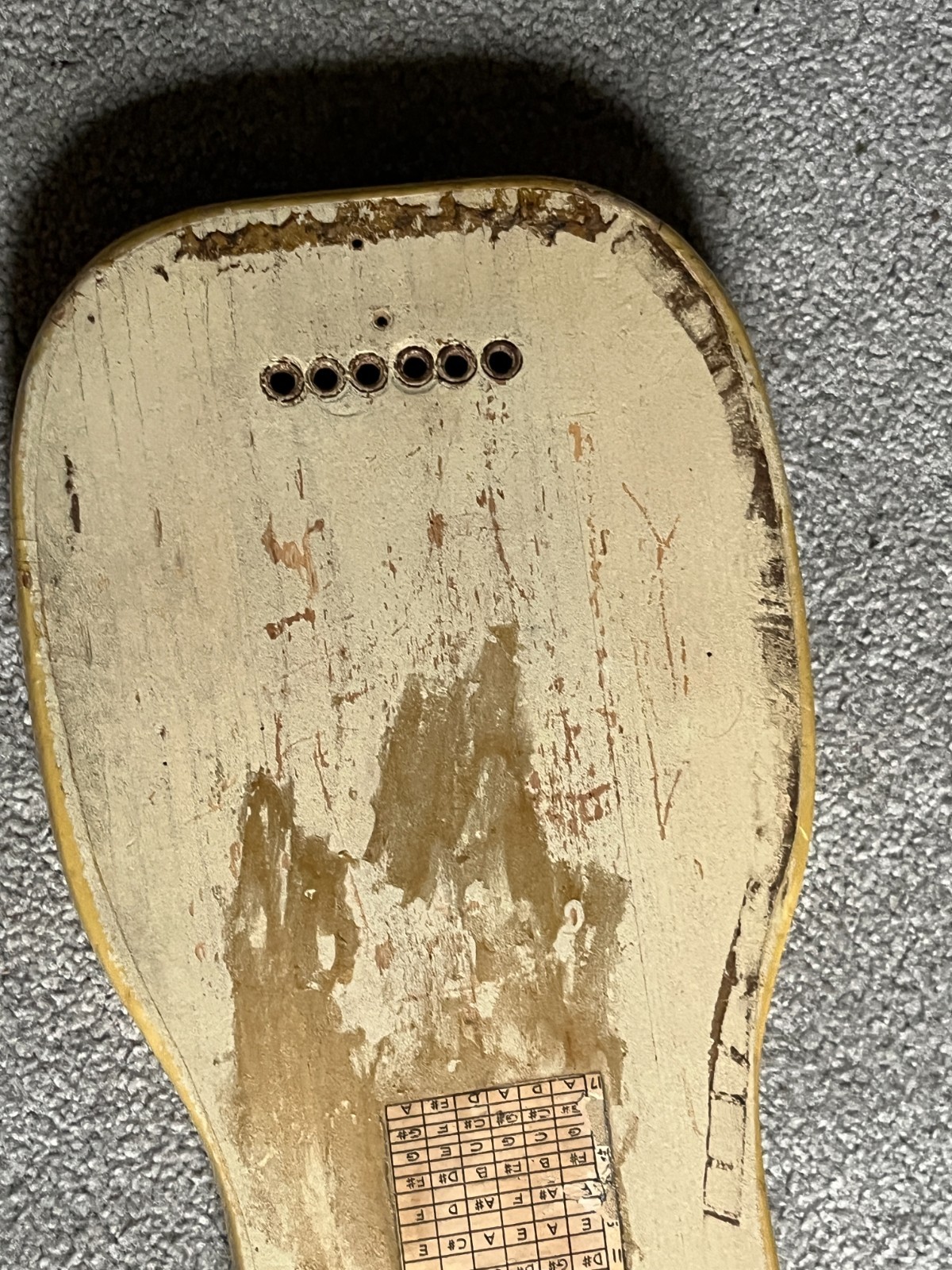 1950s Fender Champion lap steel guitar body